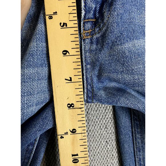 Vtg Polo Ralph Lauren Jeans Youth 10 26X26 Blue Distressed Slim Straight 381 - Picture 11 of 13